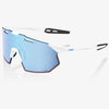 100% Hypercraft SQ sunglasses - Soft Tact White HiPER Blue Multilayer