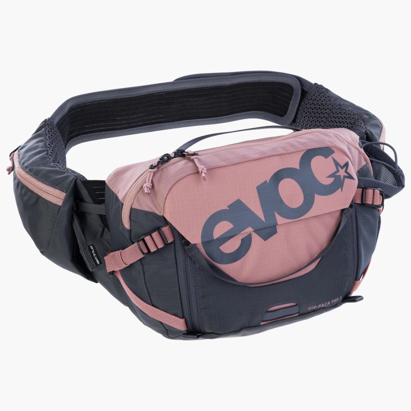 Marsupio Evoc Hip Pack Pro 3 + Hydration Bladder 1.5 - Grigio rosa - G
