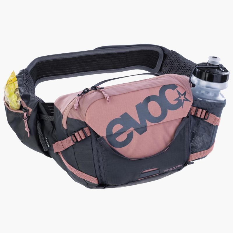Marsupio Evoc Hip Pack Pro 3 + Hydration Bladder 1.5 - Grigio rosa - H