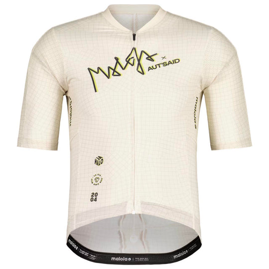 Maillot Maloja PaulM. Gravel 1/2 - Blanc