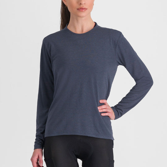Maglia donna maniche lunghe Sportful Giara Tee - Blu