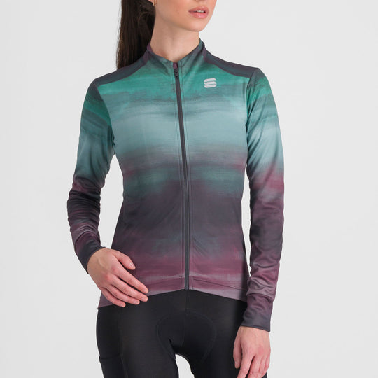 Maglia donna maniche lunghe Sportful Flow Supergiara - Verde