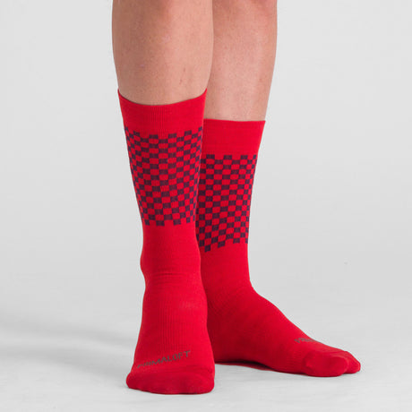 Calze Sportful Checkmate Primaloft - Rosso - C