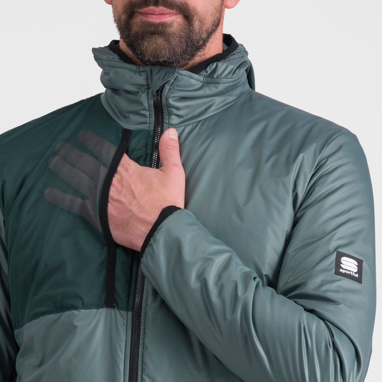 Giacca Sportful Supergiara Puffy - Verde - M