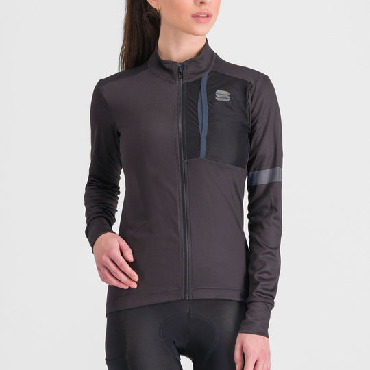 Maglia donna maniche lunghe Sportful Supergiara - Nero