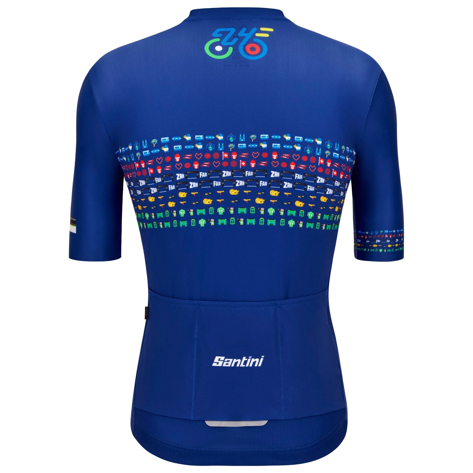 Maglia Santini UCI World Championship Zurigo 2024 - Blu - H