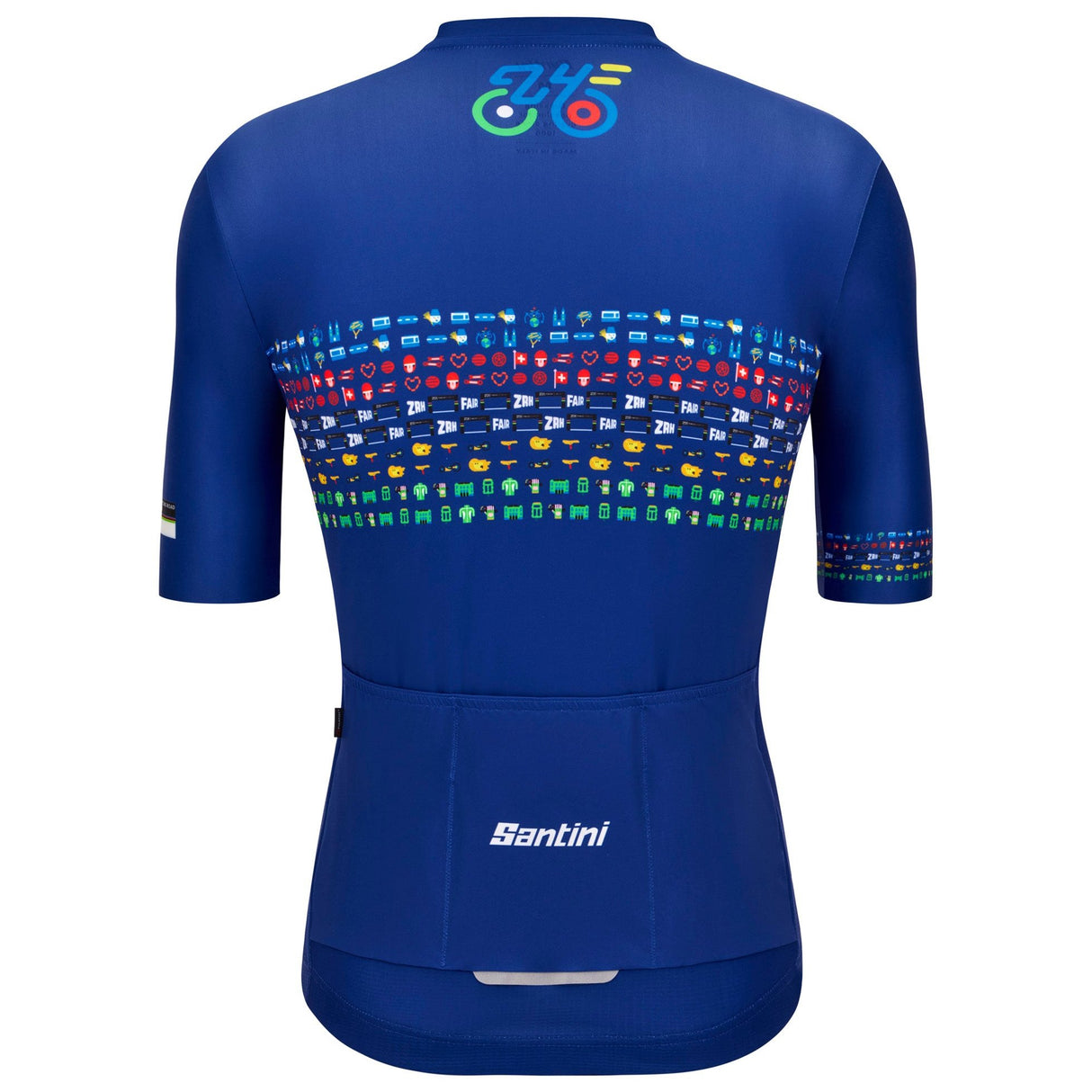 Maglia Santini UCI World Championship Zurigo 2024 - Blu - H