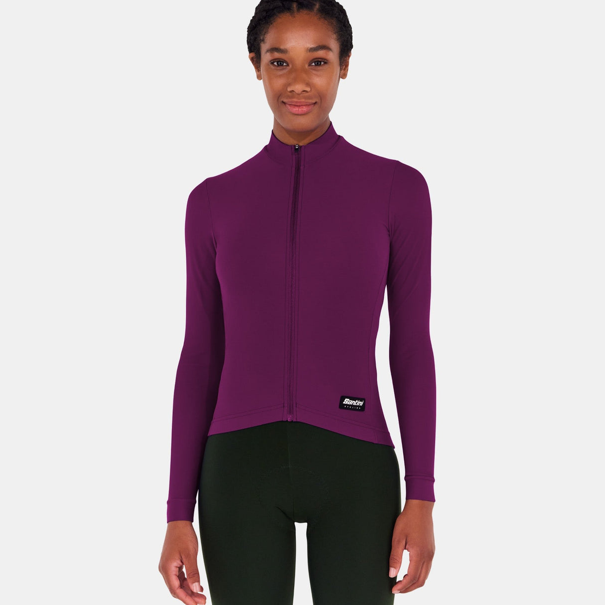 Maglia maniche lunghe Santini RTR - Bordeaux - I