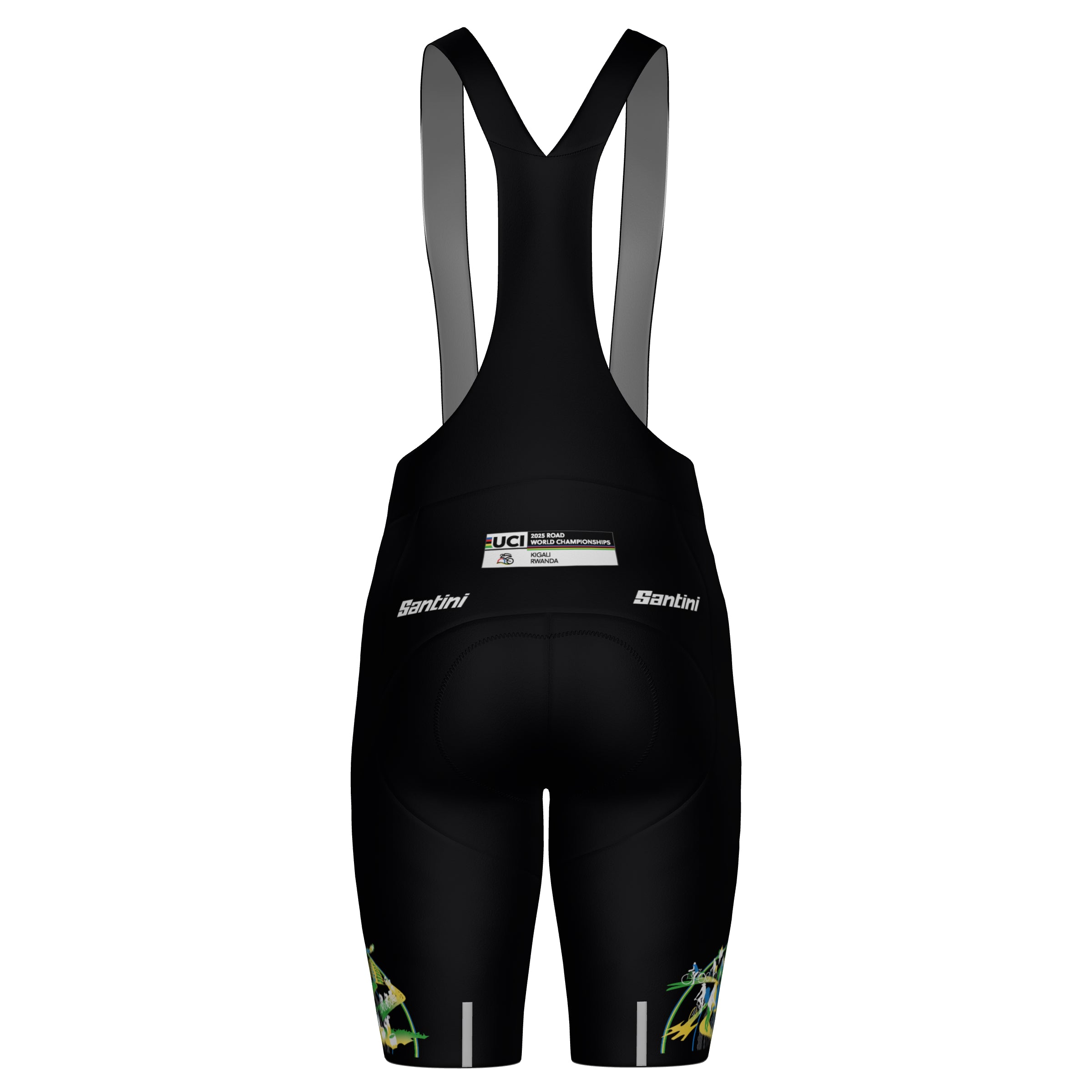 Santini UCI World Championship Rwanda 2025 bibshort - Kigali