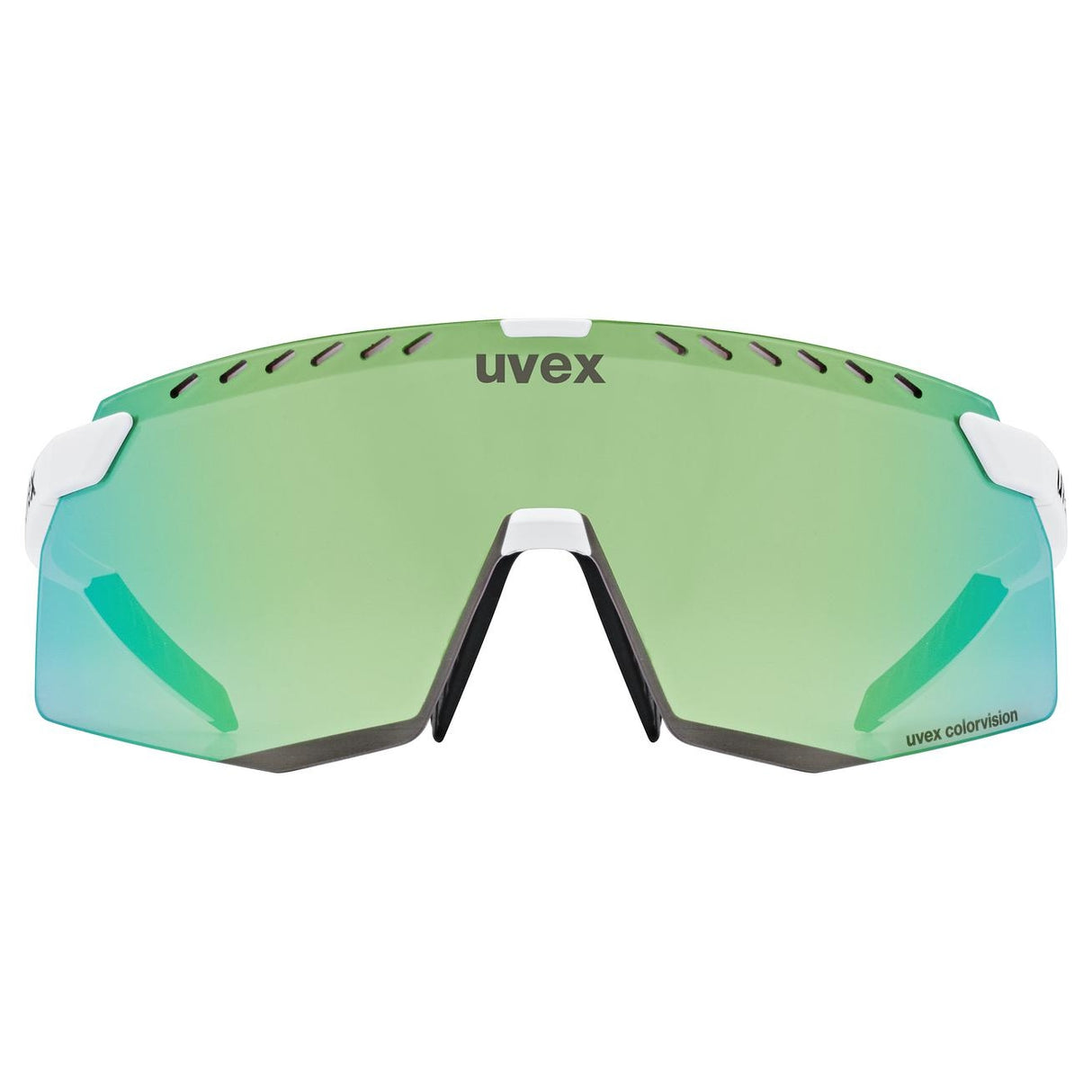 Occhiali Uvex Pace Stage CV - White Matt Glossy Green - A
