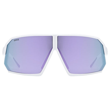 Occhiali Uvex sportstyle 237 - White matt mirror lavender - M