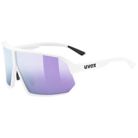 Occhiali Uvex sportstyle 237 - White matt mirror lavender - L