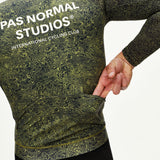Maillot manga larga Pas Normal Studios Essential Light AOP Grain - Verde