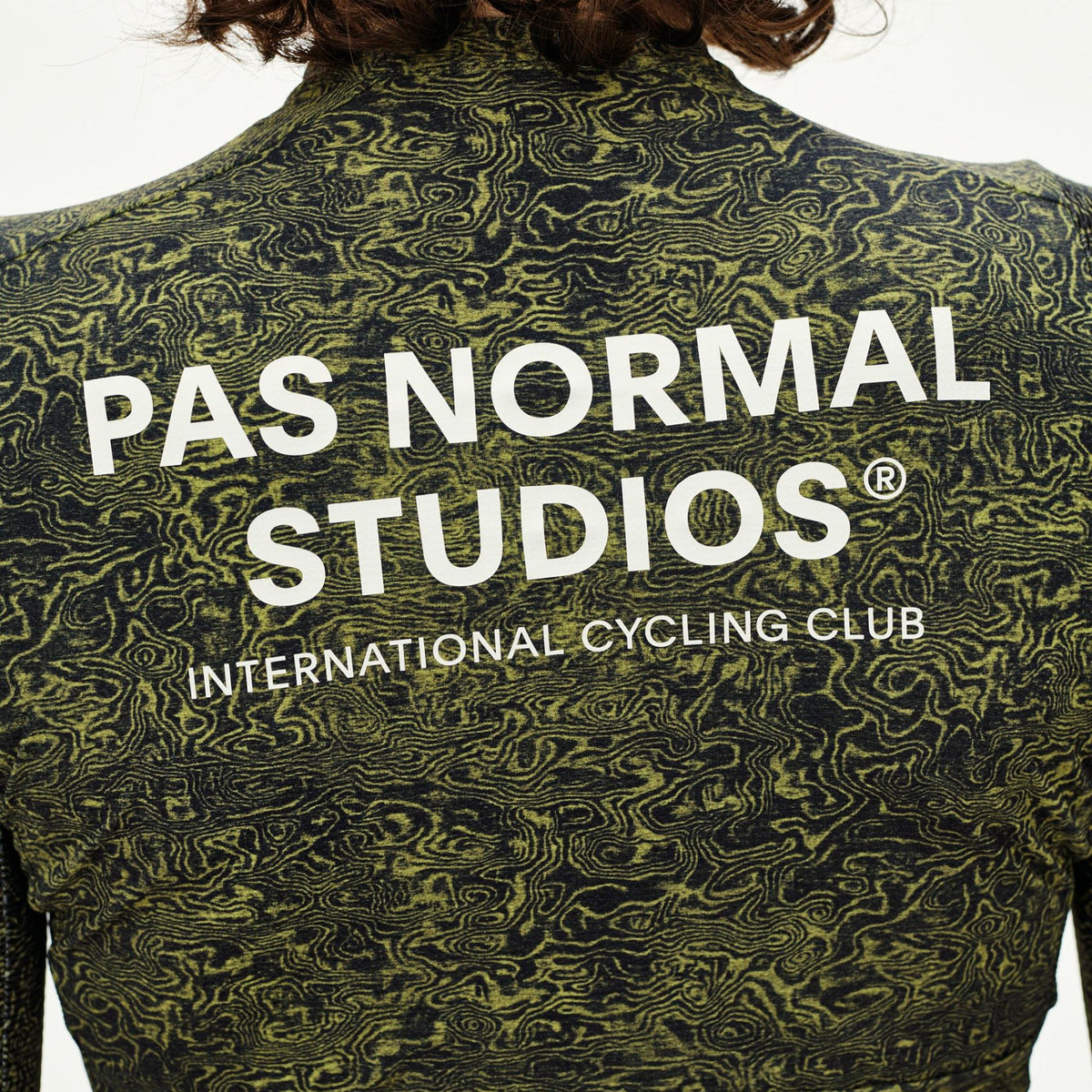 Jersey women’s long-sleeve Pas Normal Studios Essential Light AOP Grain - Green