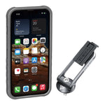 Custodia Topeak RideCase per iPhone 13 Mini nera/grigia con supporto