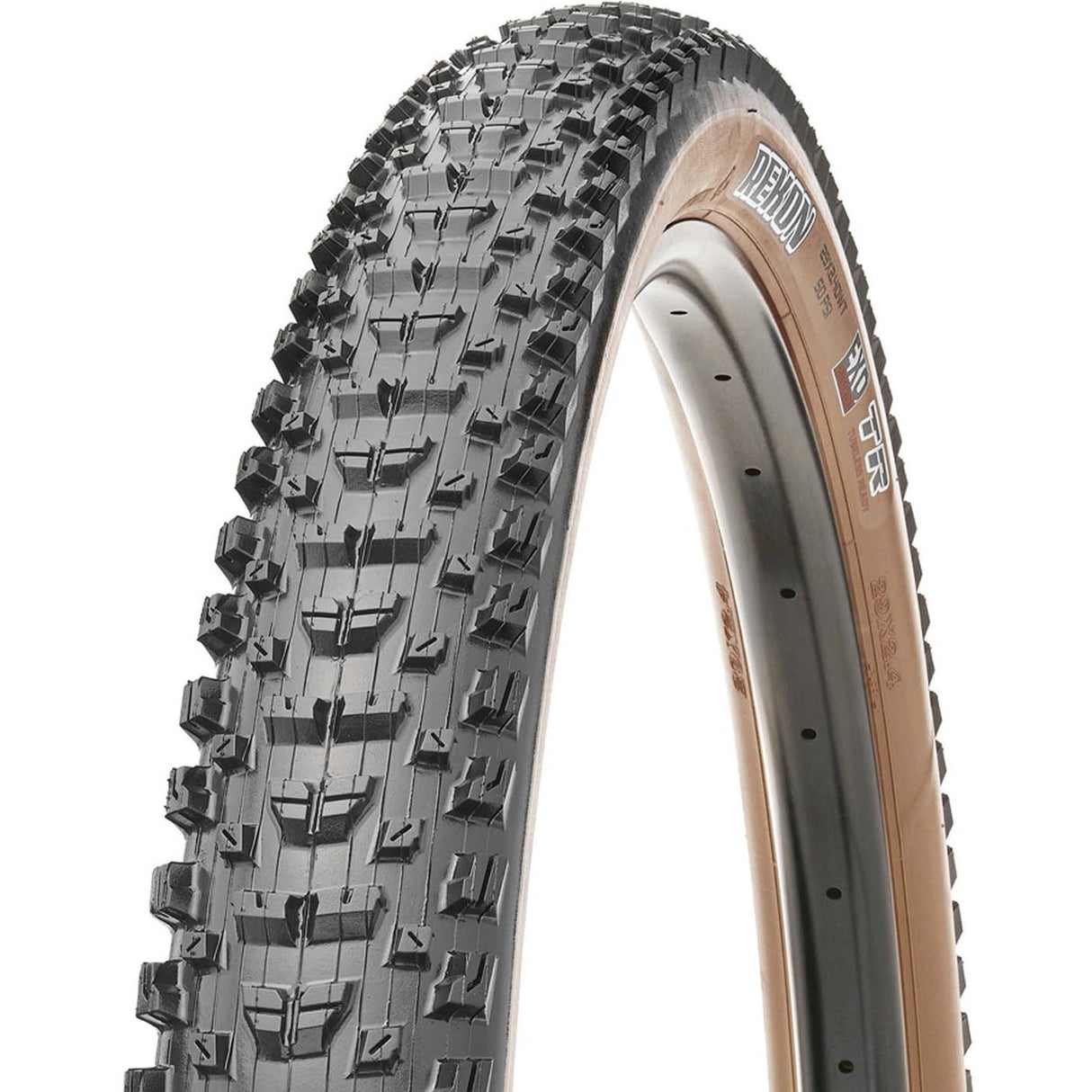 Copertone Maxxis Rekon EXO TR Tanwall nero/para 60TPI pieghevole - 29 x 2.60 - Tanwall - C
