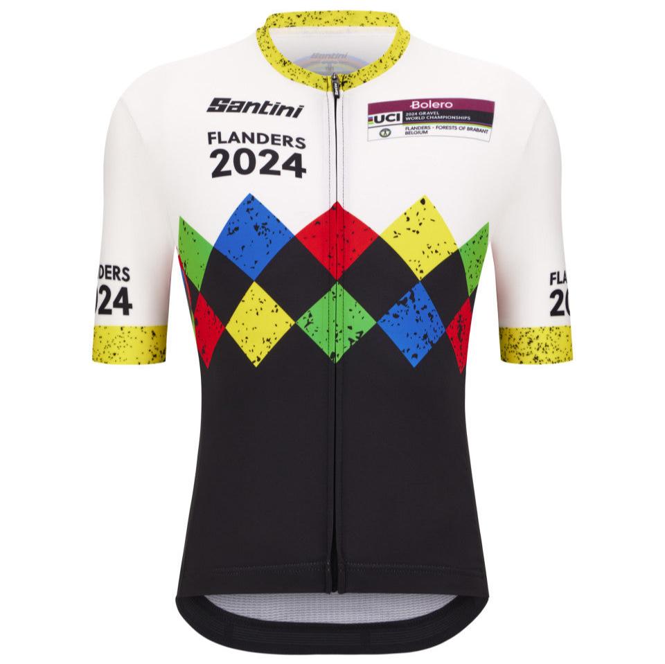 Santini UCI Gravel World Championship Flanders 2024 jersey Black