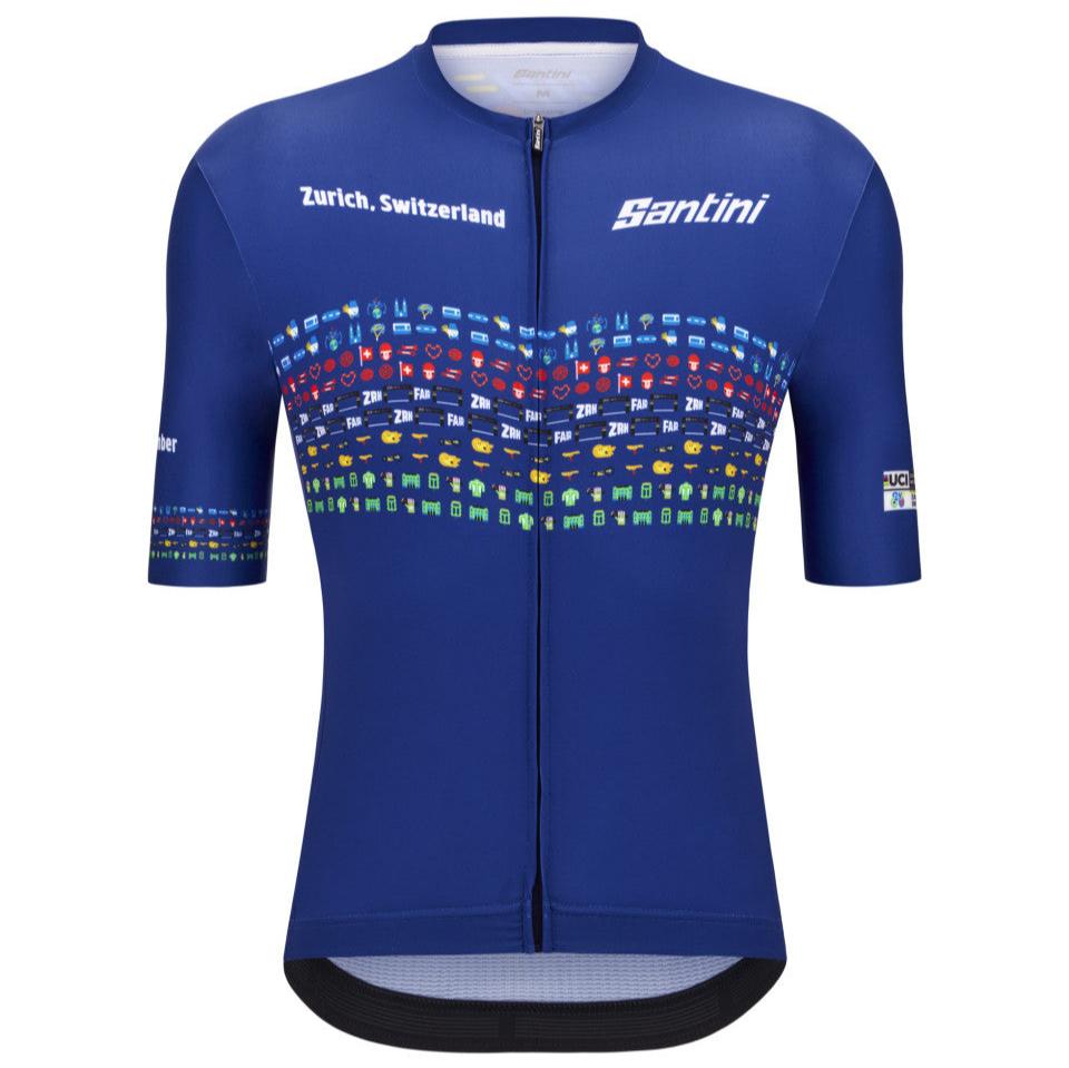 Maglia Santini UCI World Championship Zurigo 2024 - Blu - F