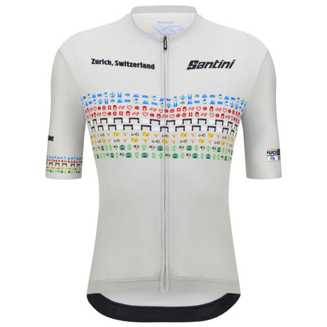 Maglia Santini UCI World Championship Zurigo 2024 - Grigio - A