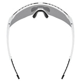Uvex Pace Stage Brille - White Matt Mirror Silver