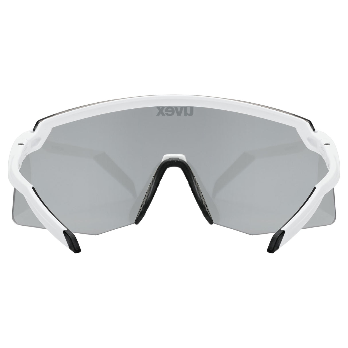 Uvex Pace Stage Brille - White Matt Mirror Silver
