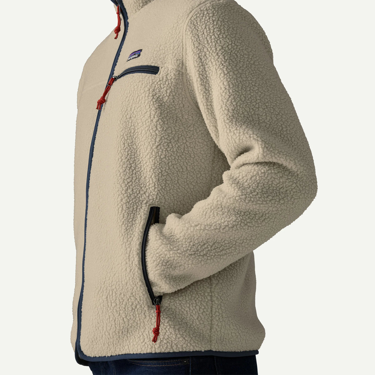 Giacca Patagonia Retro Pile Fleece - Beige blu