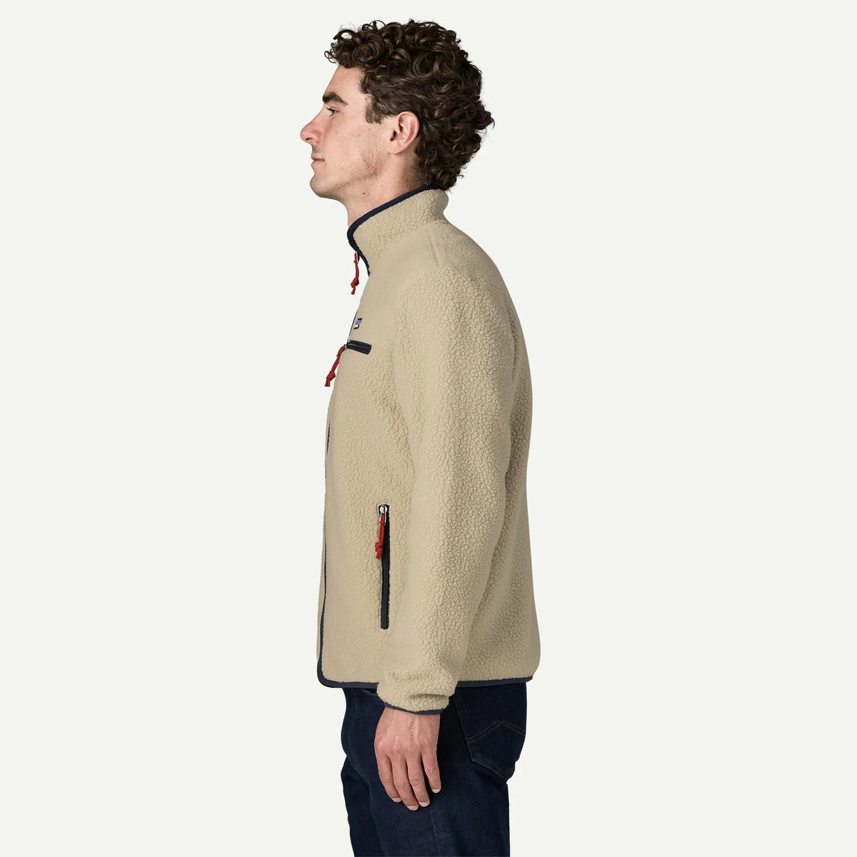 Giacca Patagonia Retro Pile Fleece - Beige blu