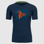 T-Shirt Karpos Val Federia - Bleu fonce