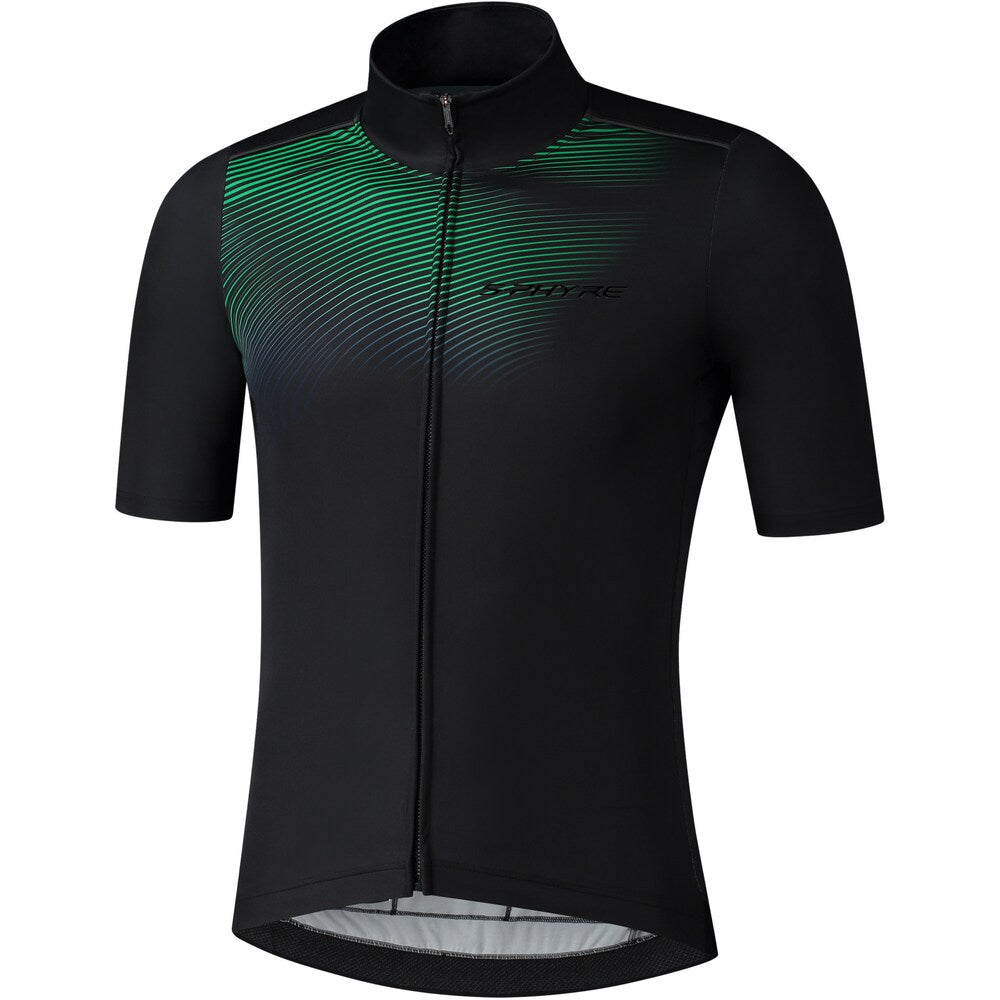 Maglia Shimano S-Phyre Wind - Nero verde - Q