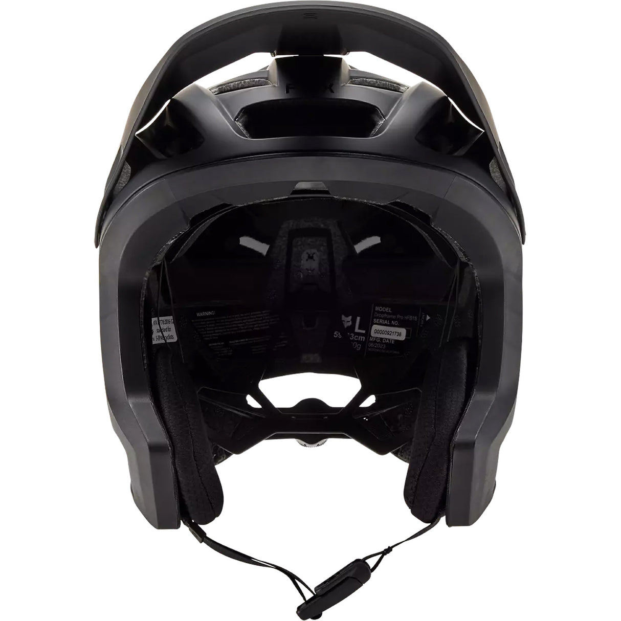 Casco Fox Dropframe Pro Runn - Nero - E