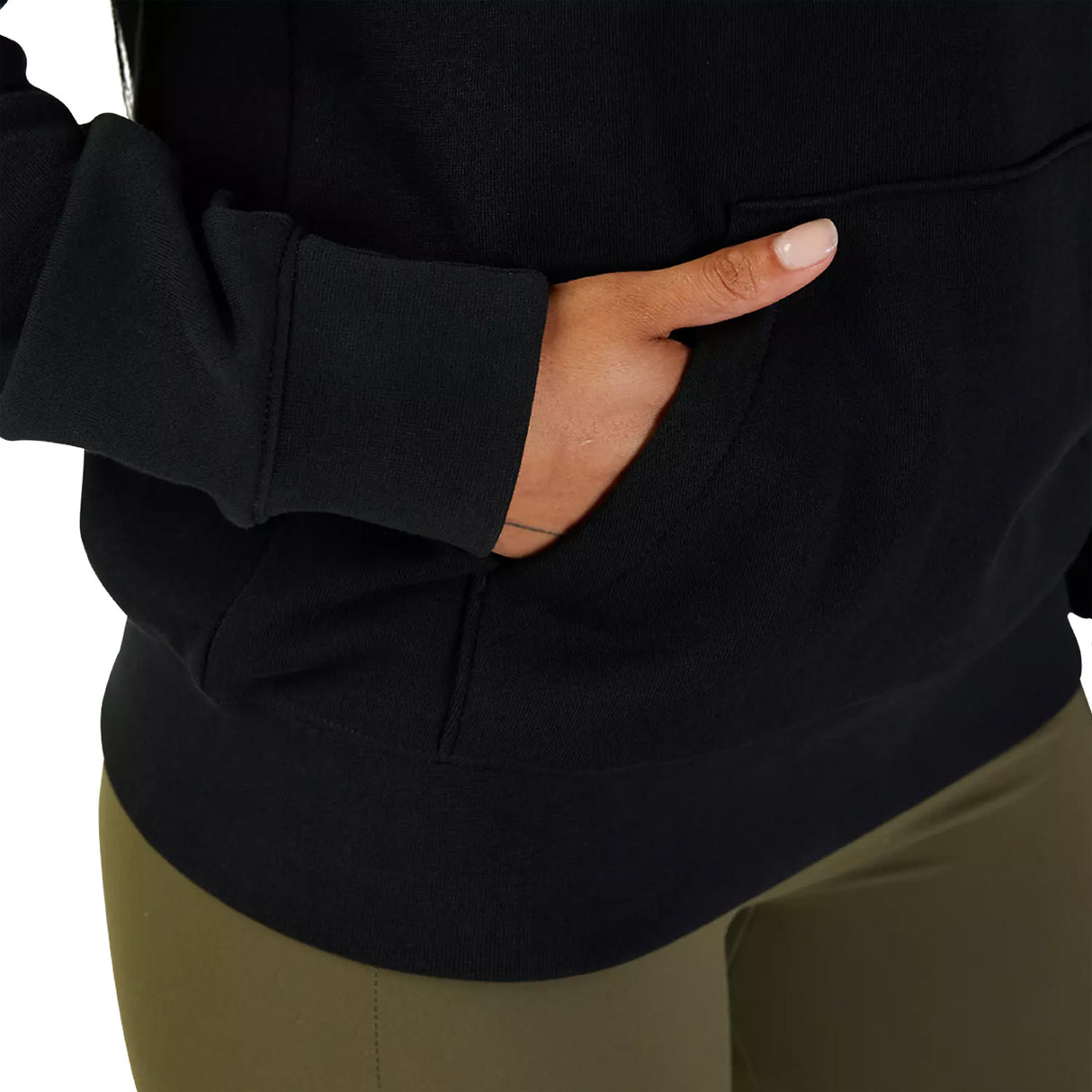 Felpa donna Fox Head - Nero rosa - E