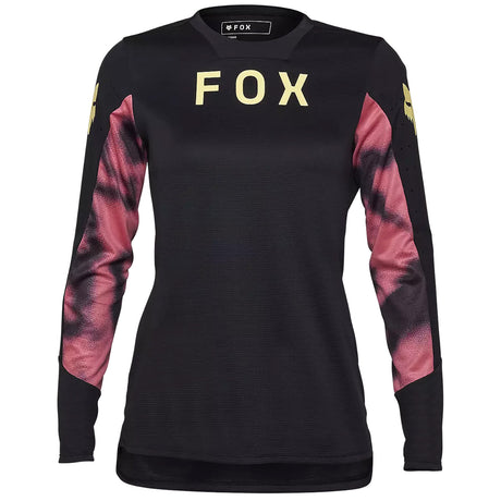 Maglia maniche lunghe donna Fox Defend Taunt - Nero rosa - N