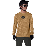 MTB-Langarmtrikot Fox Ranger TruDri - Hellbraun