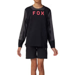 Langarmtrikot für Jungen Fox Defend Taunt - Schwarz