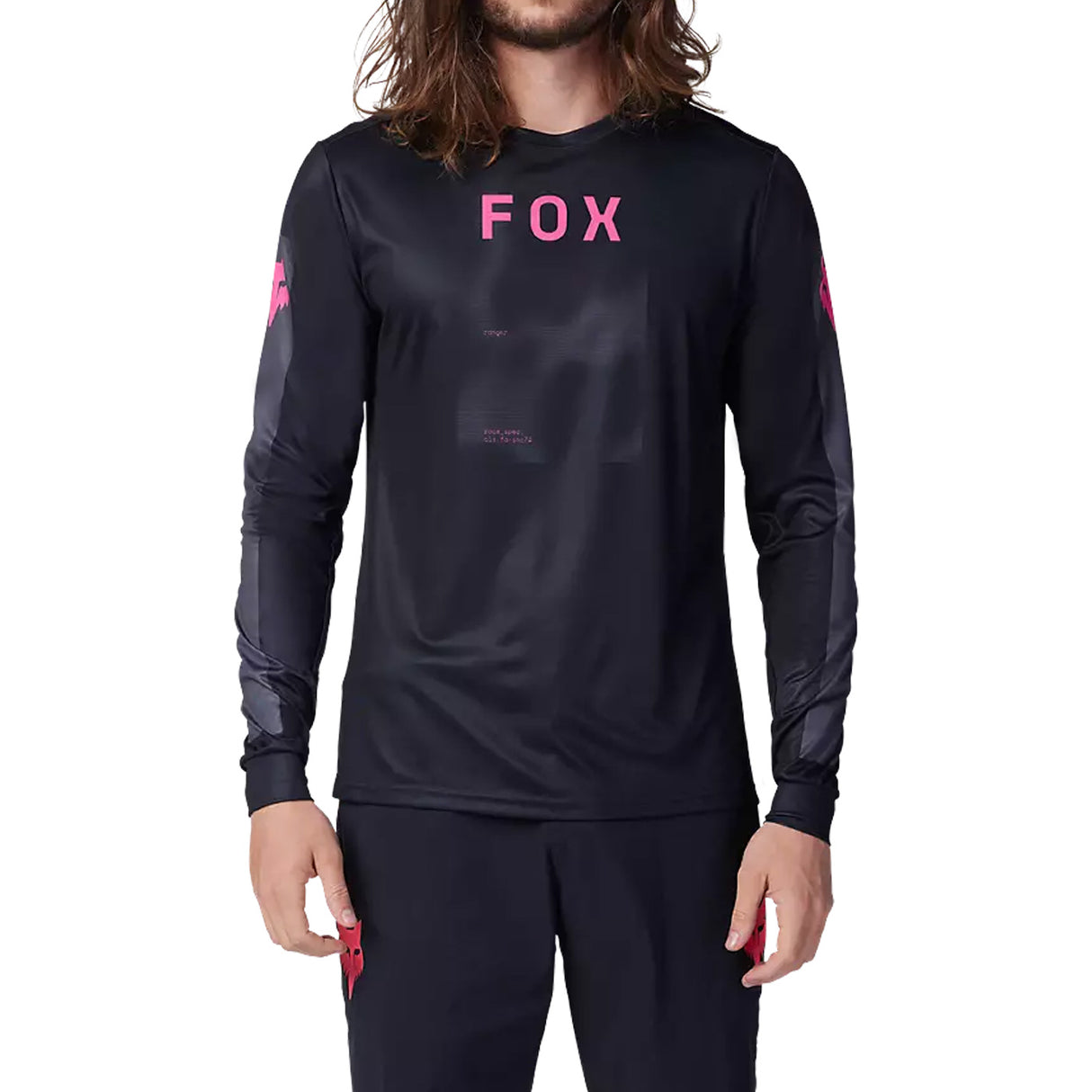 Maglia maniche lunghe Fox Ranger Taunt - Nero - I