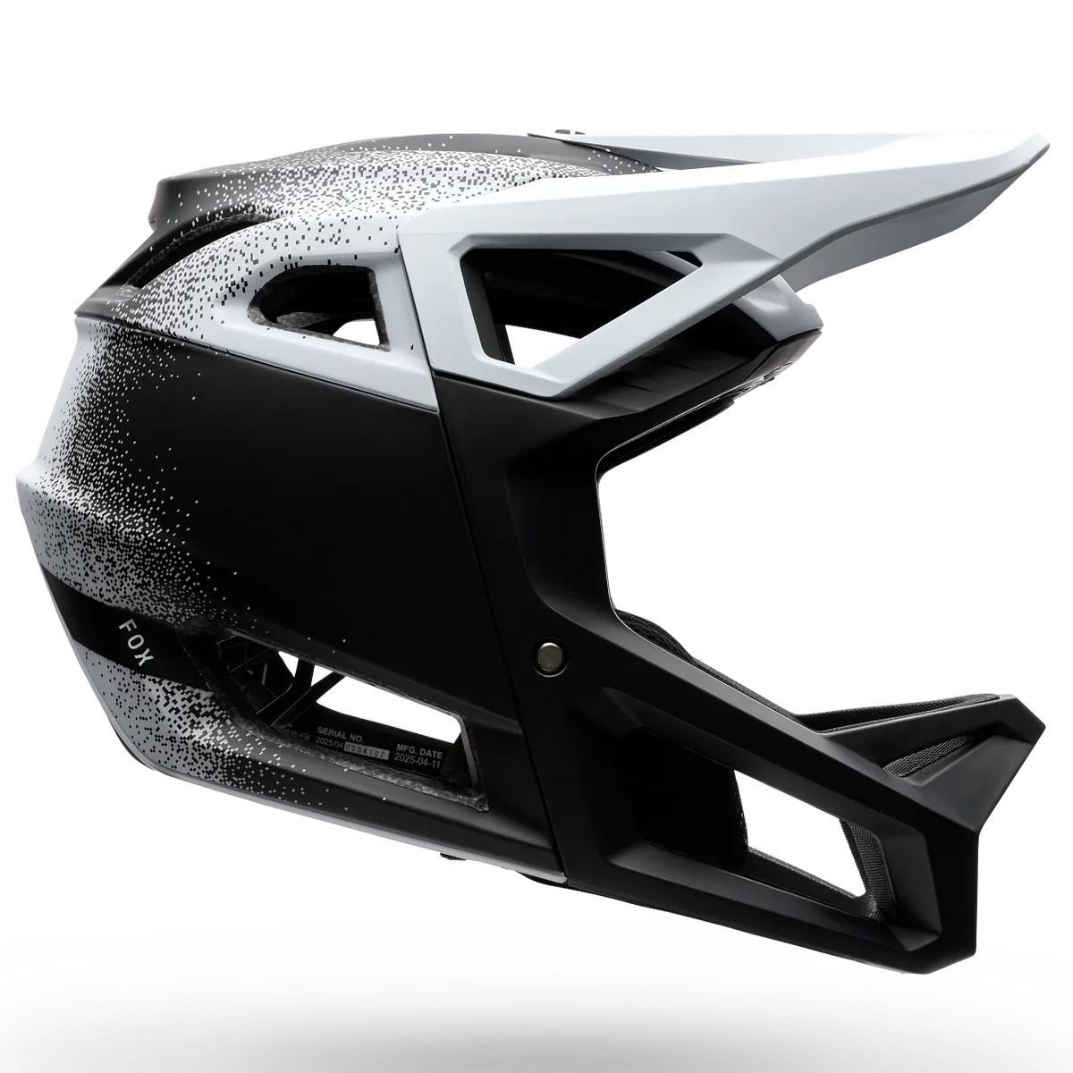 Helm Fox Proframe RS Aura - Schwarz Weiß