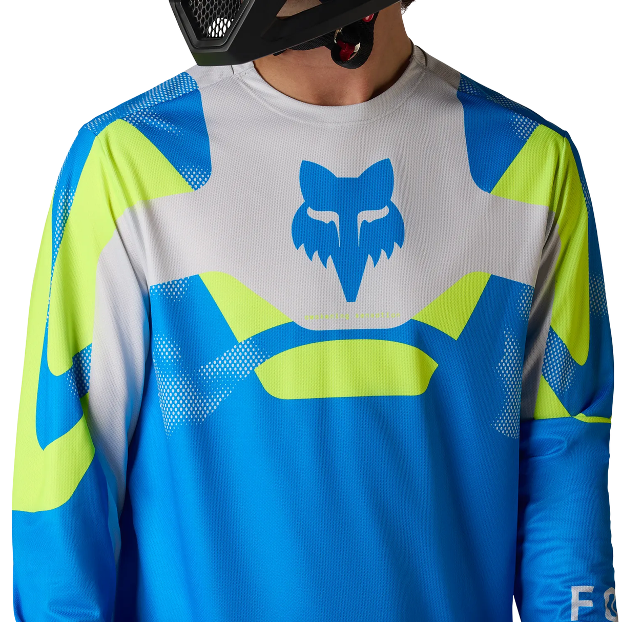 Maglia maniche lunghe mtb Fox Ranger Tactile - Azzurro