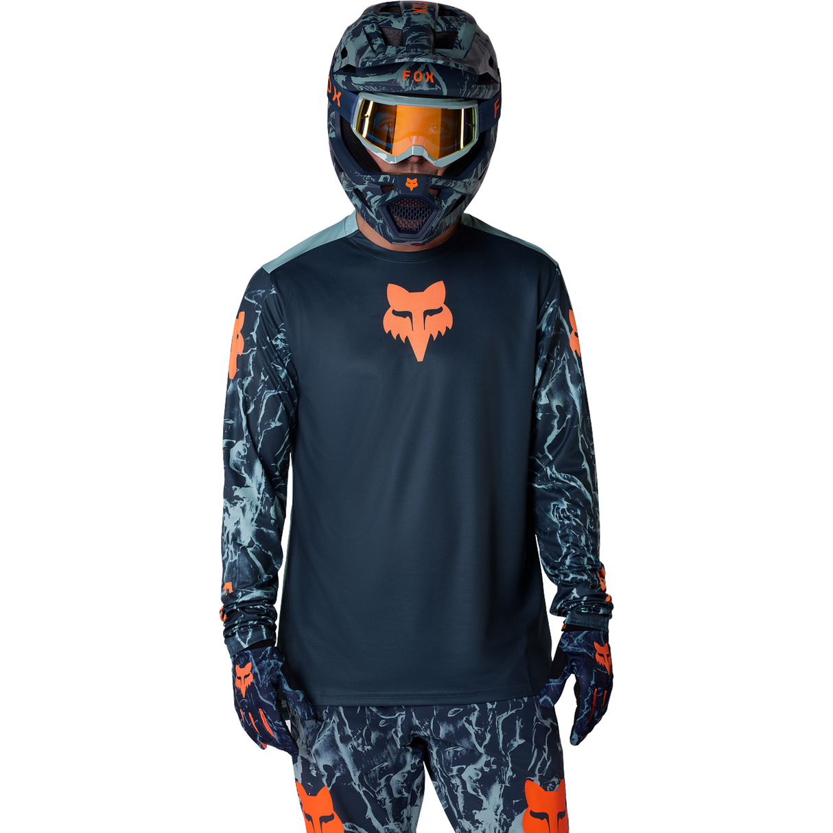 Jersey kids' long-sleeve Fox Ranger Image Print - Blue