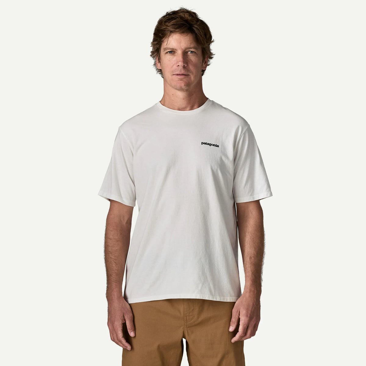 T-Shirt Patagonia P-6 Logo Responsibili-Tee - Bianco