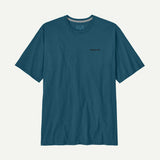 Camiseta Patagonia P-6 Logo Responsibili-Tee - Azul verde