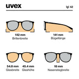 Occhiali Uvex LGL 42 - Black Mirror Silver - P