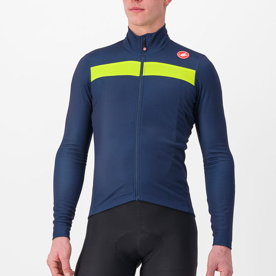 Maglia maniche lunghe Castelli Puro 3 - Blu giallo