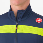 Castelli Puro 3 long sleeved jersey - Blue yellow