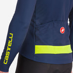 Castelli Puro 3 long sleeved jersey - Blue yellow