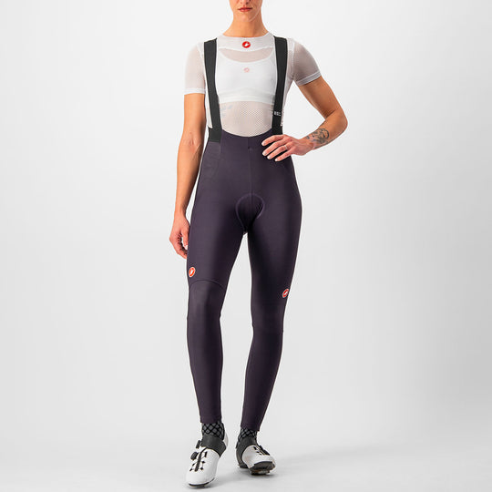 Castelli Sorpasso Ros frau lange tragerhose - Violett