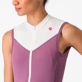Maglia donna senza maniche Castelli Solaris - Bianco viola - O