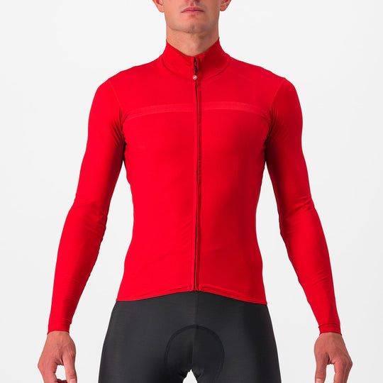 Maillot mangas largas Castelli Pro Mid - Rojo claro