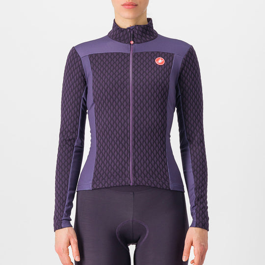 Castelli Sfida 2 long sleeves woman jersey - Violet