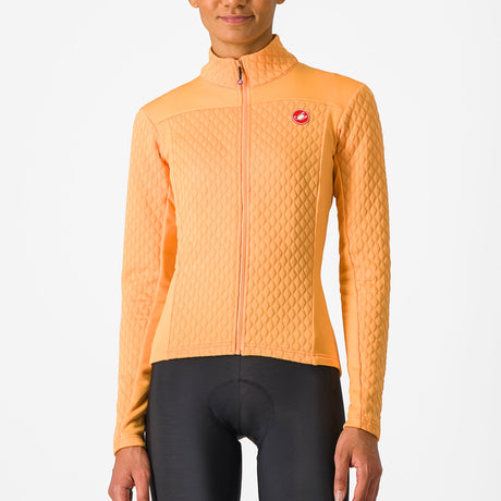 Maglia maniche lunghe donna Castelli Sfida 2 - Arancio chiaro - A