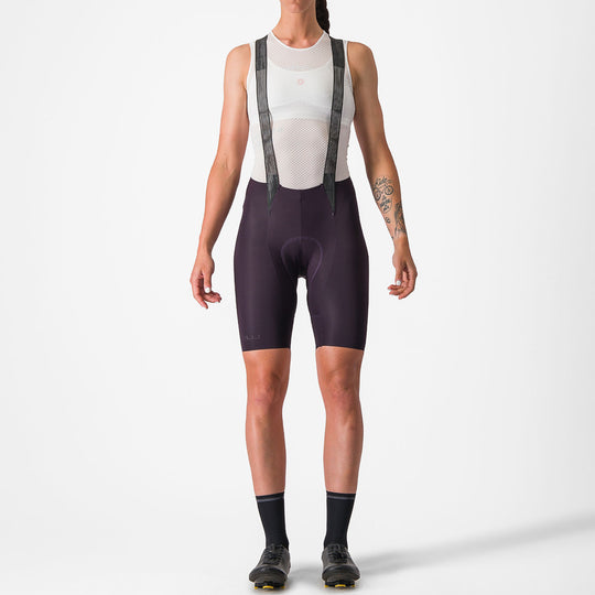 Castelli Free Aero RC woman bib short - Dark bordeaux